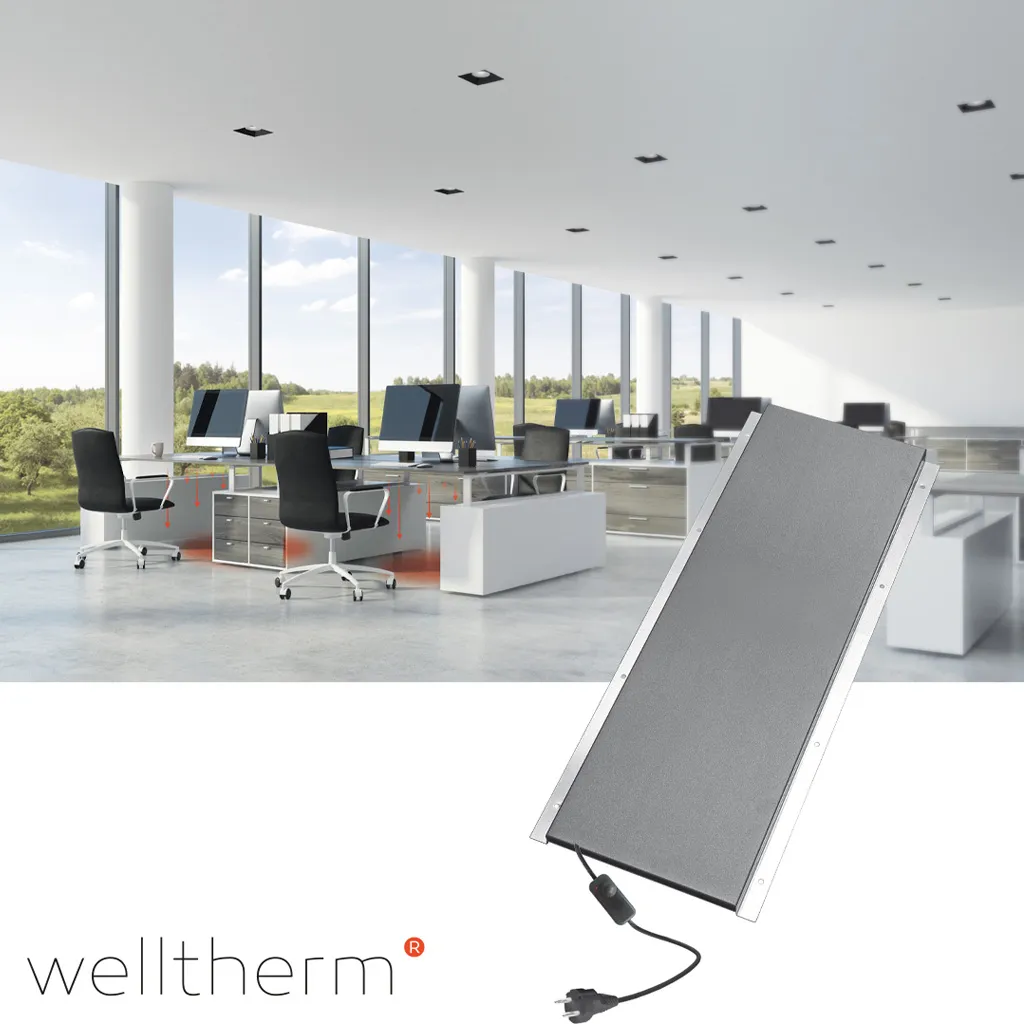 Welltherm bureau verwarming met dimmer
