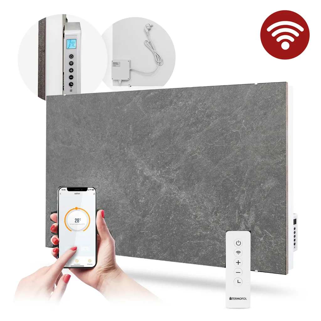 [TF-CS1000/03] Hybride  keramiek1000 Watt grijze marmer