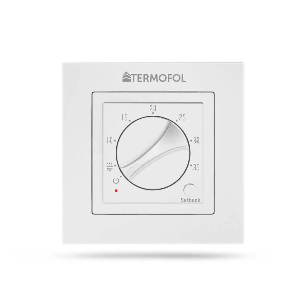 [TF-H3-WHITE] Thermostaat analoog H3 Wit 16 amp