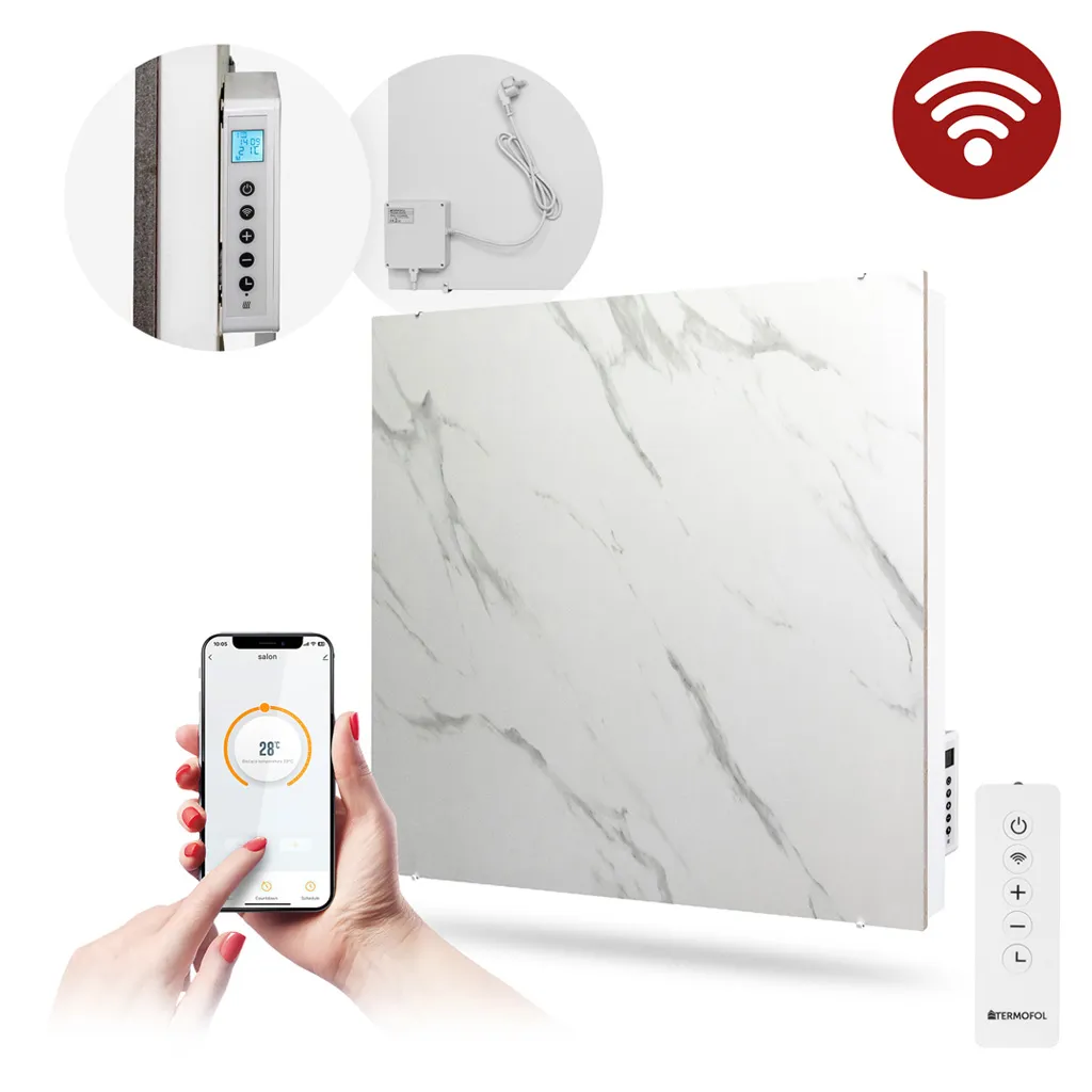 [TF-CS500/01] Hybride keramiek  500 Watt witte marmer