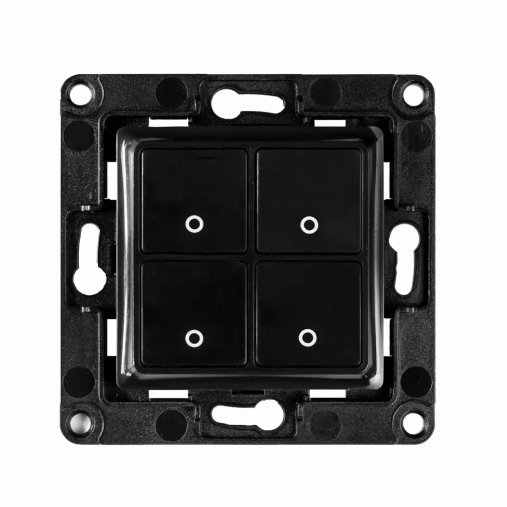 [SH-WS4-BL] Shelly Wall Switch 4 Zwart